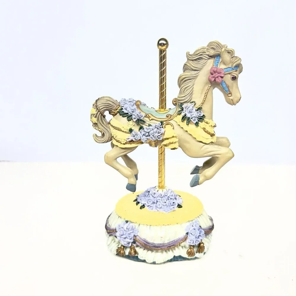 Heritage House County Fair Collection Carousel Horse -Left My Heart In San Fran